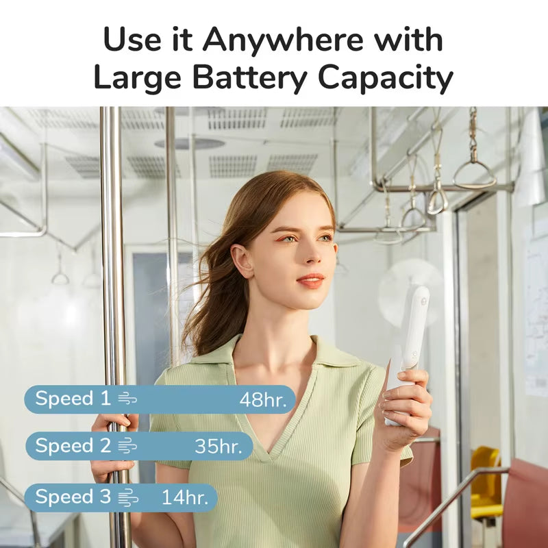 Portable Mini Handheld Fan,Usb Rechargeable 4500Mah Silent Small Fan for Home,Pocket Fan,Electric Coolingventoinha