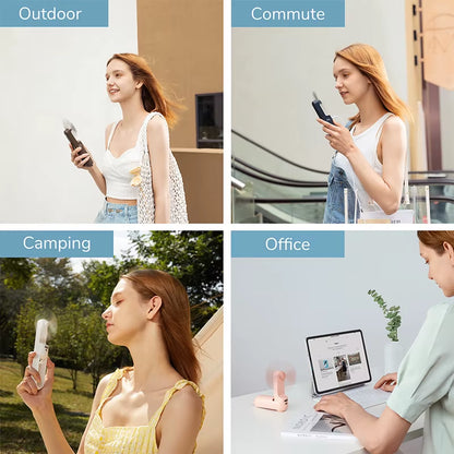 Portable Mini Handheld Fan,Usb Rechargeable 4500Mah Silent Small Fan for Home,Pocket Fan,Electric Coolingventoinha