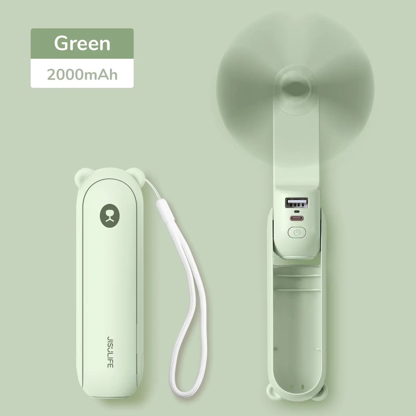 Portable Mini Handheld Fan,Usb Rechargeable 4500Mah Silent Small Fan for Home,Pocket Fan,Electric Coolingventoinha