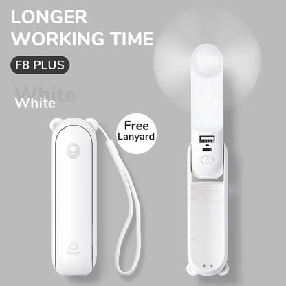 Portable Mini Handheld Fan,Usb Rechargeable 4500Mah Silent Small Fan for Home,Pocket Fan,Electric Coolingventoinha