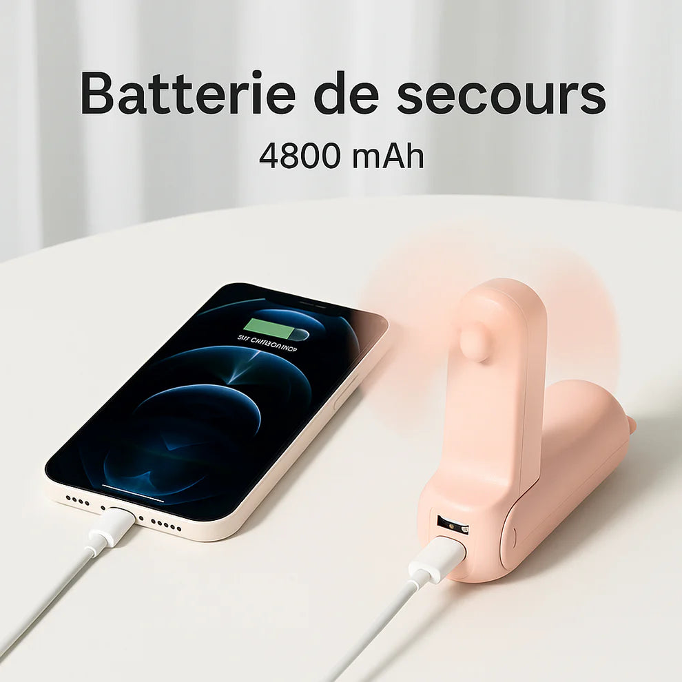 Ventilateur Mini Portable : Fraîcheur Instantanée