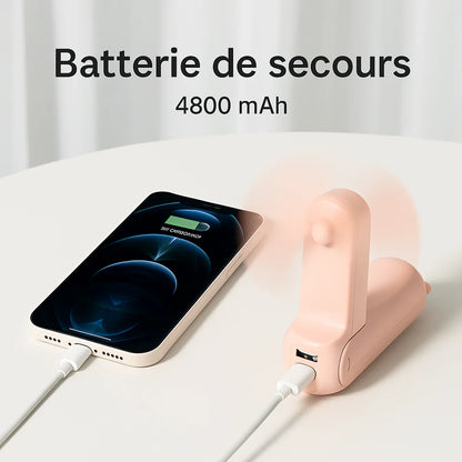 Ventilateur Mini Portable : Fraîcheur Instantanée